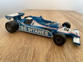 Spielzeugauto Formel 1 J. Laffite 26 Gitanes blau gute Sicht