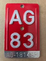 Velonummer BE 83 plaque velo