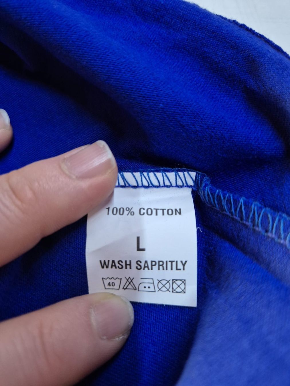 T-shirt: T-Shirts - Blau, Grösse L, 100% Baumwolle – Nuovo (secondo la descrizione) da Schwerzenbach venduto da Julbox 2