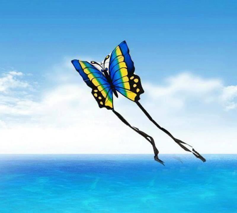 Spiele: Cerf-Volant Papillon bleu – Neu und originalverpackt aus Gurmels von Swisspod