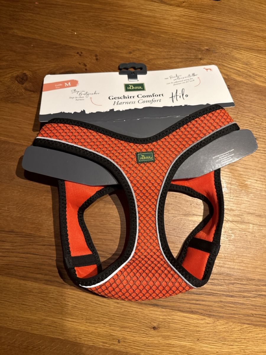 Hunter Guinzagli & Collari: Neues Hunter Gesch Hilo M Rot Mesh mit 3M Scotchlite Reflekt – Nuovo e nell'imballaggio originale da Therwil venduto da Schneefra1