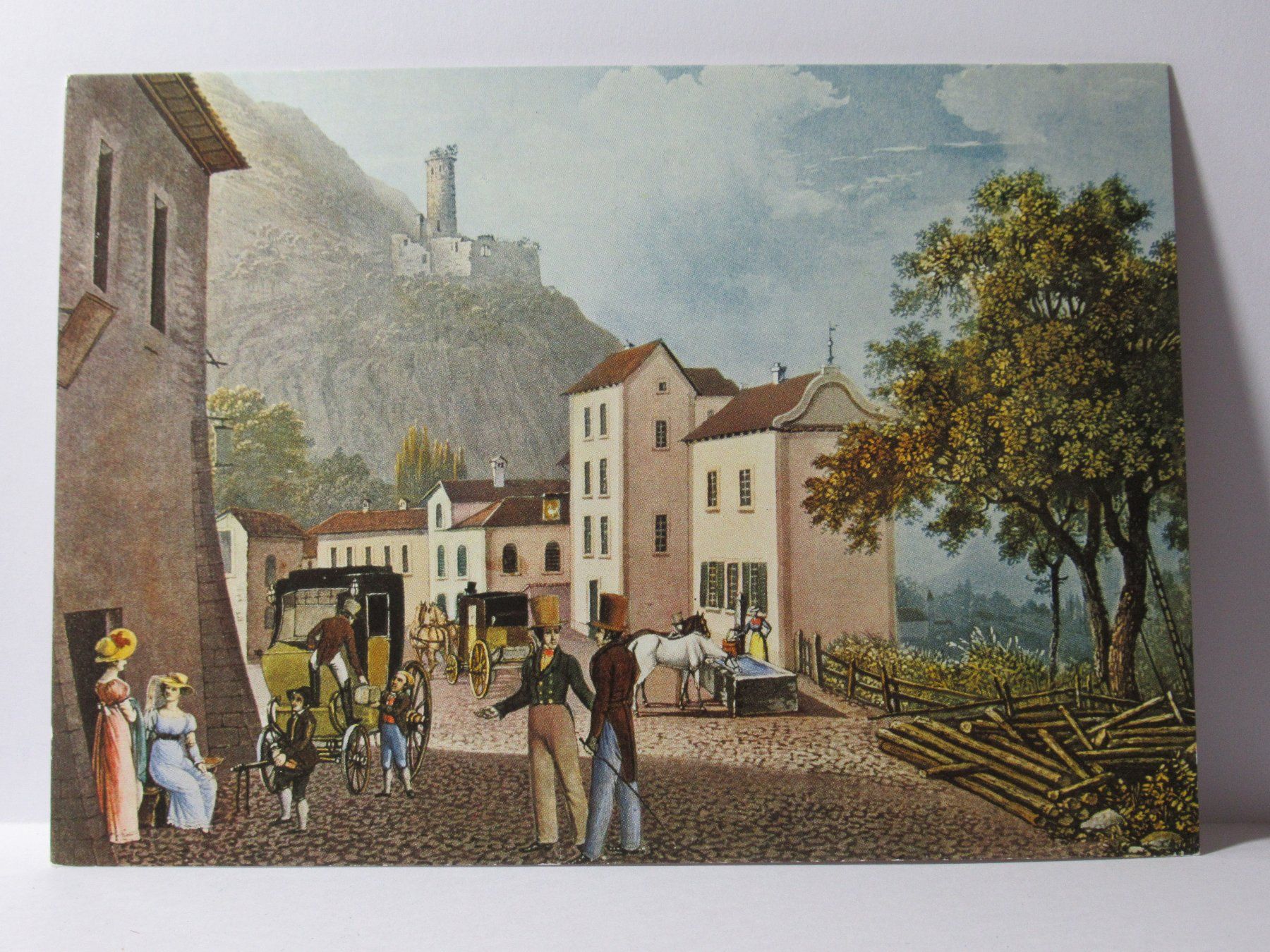 Cartoline postali: Postkutsche , Poststation Martigny – Nuovo (secondo la descrizione) da Grenchen venduto da Bluemchen1900 1