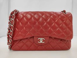 ❤️✨ Wunderschöne Chanel Jumbo Classic Flap Bag in Rot