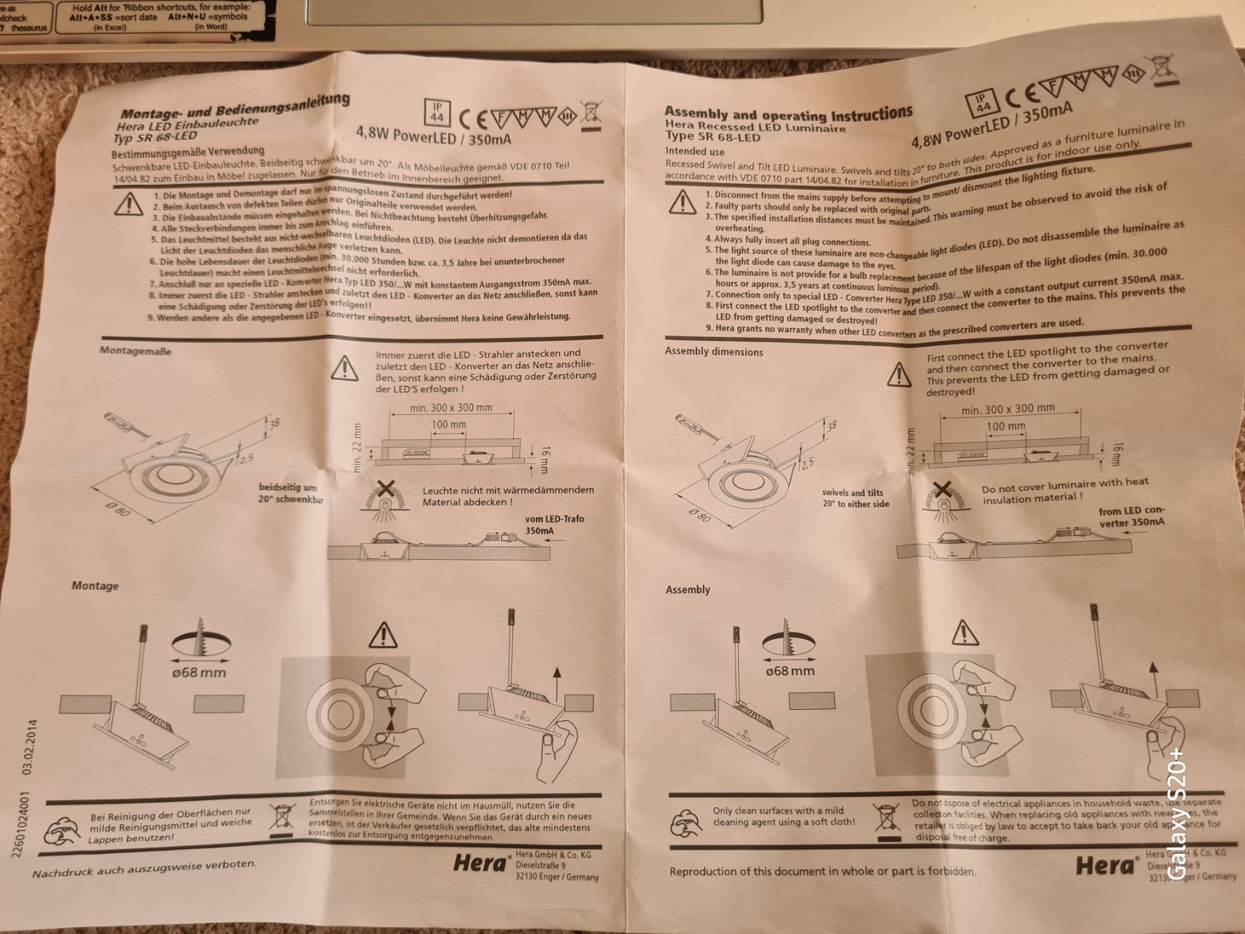Lampadari & plafoniere: Hera FR 68-LED 4W 24V DC LED – Nuovo e nell'imballaggio originale da Zürich venduto da Alibaba1234 2