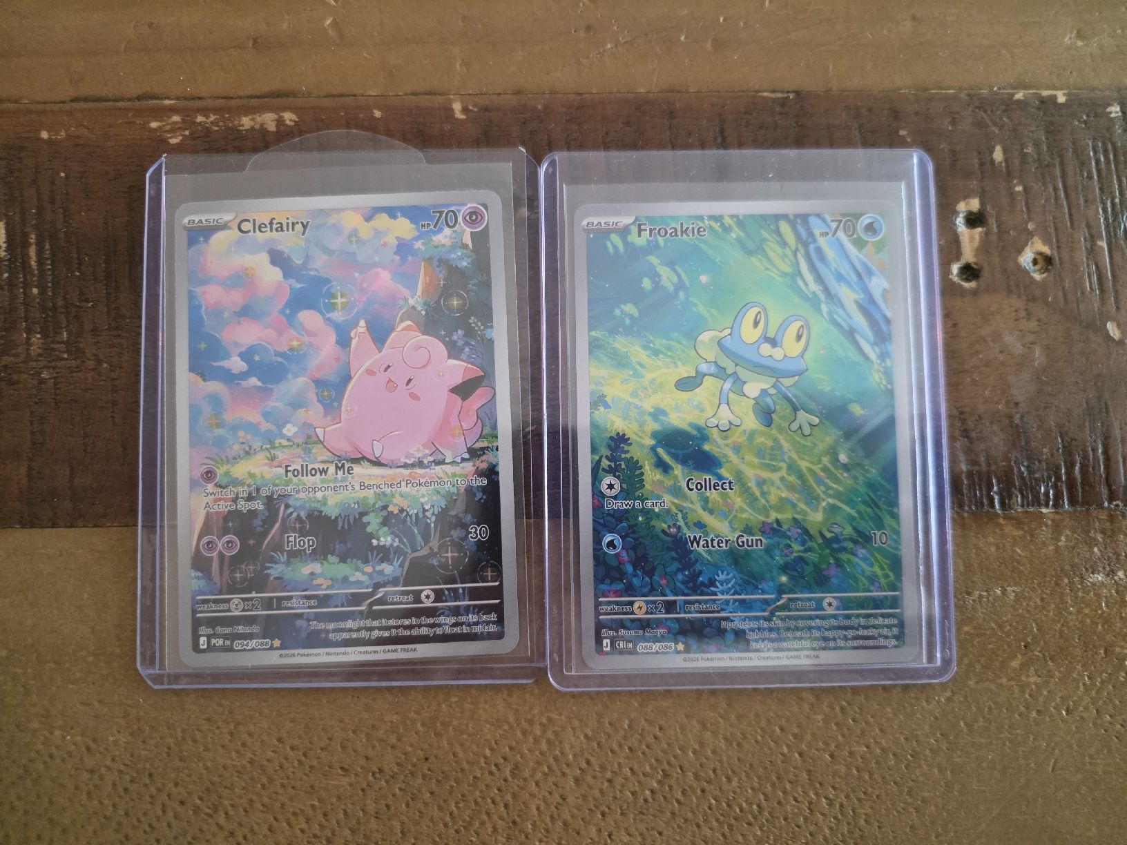Pokémon Cartes à collectionner: Pokemon Clefairy Froakie Top Centering – Neuf (Voir description) à Winterthur par Alpo589