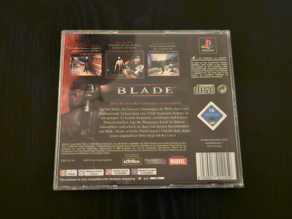 Blade (PS1) (Gebraucht) in Zürich für CHF 19 – mit Lieferung auf ...