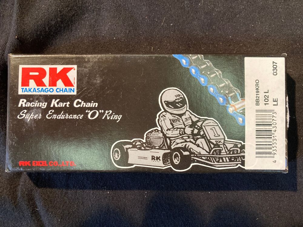 RK Takasago Chain, BB 219 KRO, Racing Kart Kette 102L neu (Neu und ...