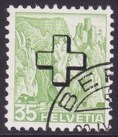 Verwaltungsmarke SBK-Nr. 35z (geriffeltes Papier 1938)