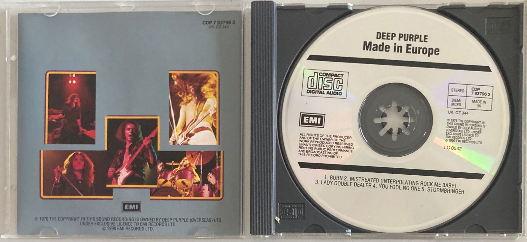 CD: DEEP PURPLE - MADE IN EUROPE – Usato da Poliez-Pittet venduto da Newtown-Records 2