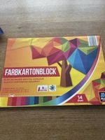 Farbkartonblock bunt 14 Blatt 34 x 48 cm neu