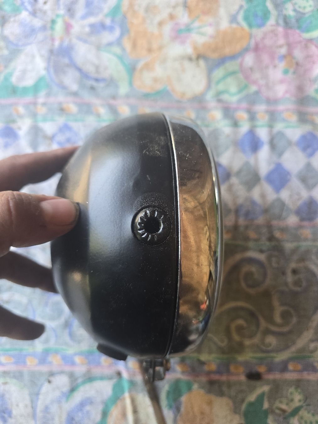 Alle Motorradersatzteile: Motorrad Scheinwerfer 14cm Durchmesser Chrom schwarz Glas – Gebraucht aus Aarberg von 2002stefan 3