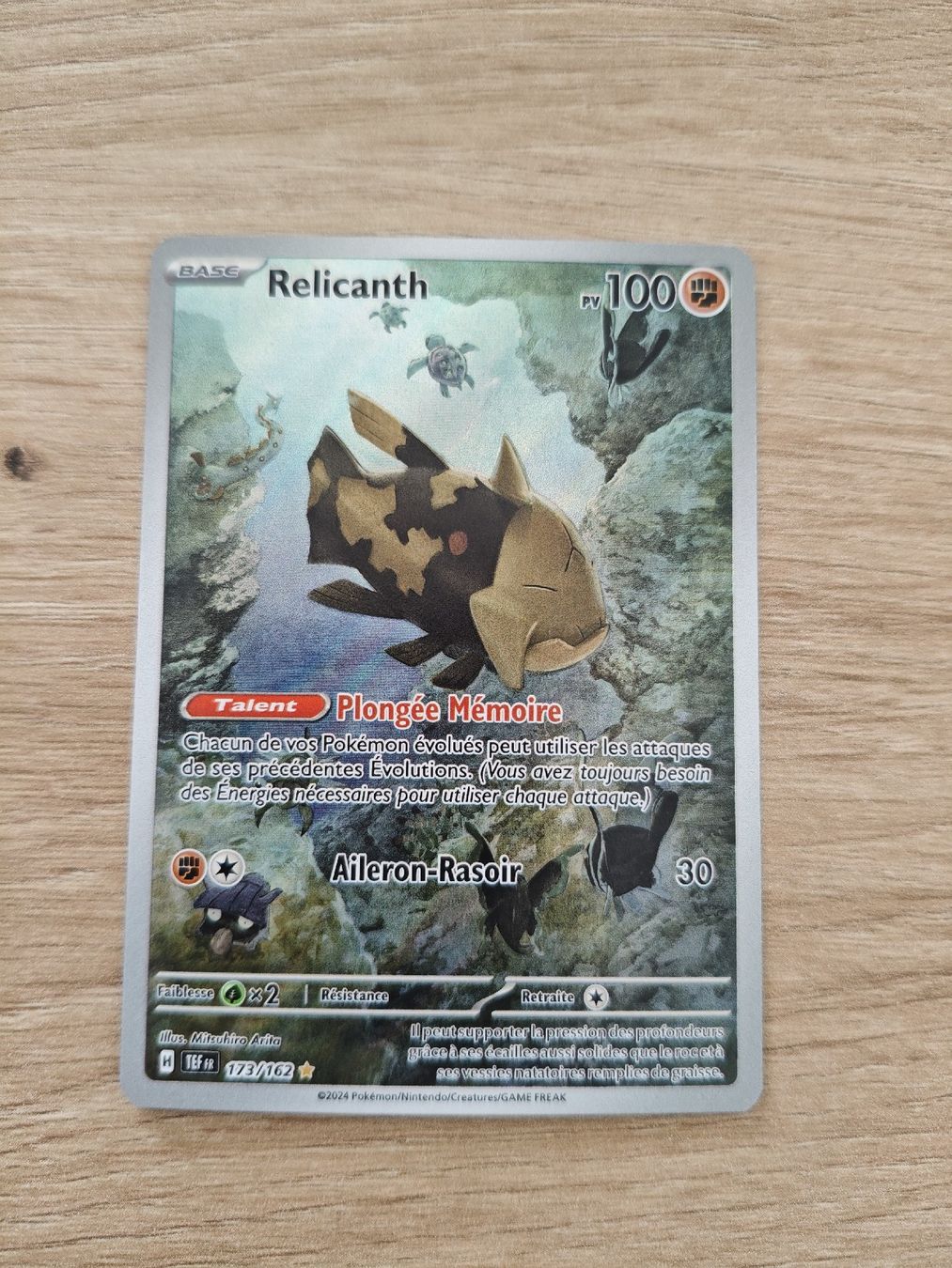 Pokémon Carte collezionabili: Relicanth 173/162 FR Forces Temporelles – Nuovo e nell'imballaggio originale da Develier venduto da Ant_ckl5 1