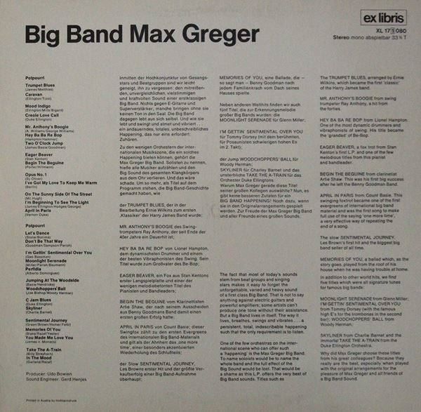 Schallplatten: Max Greger Big Band Jazz 1971 LP Vinyle – Gebraucht aus Genève von Cockattoo 2