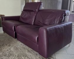 2er Echtleder-Sofa