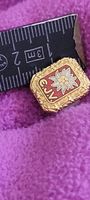 Insigne ancien doré émail Edelweiss