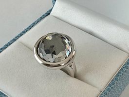 Silber Ring 925 mit facettiertem Bergkristall  - NEU