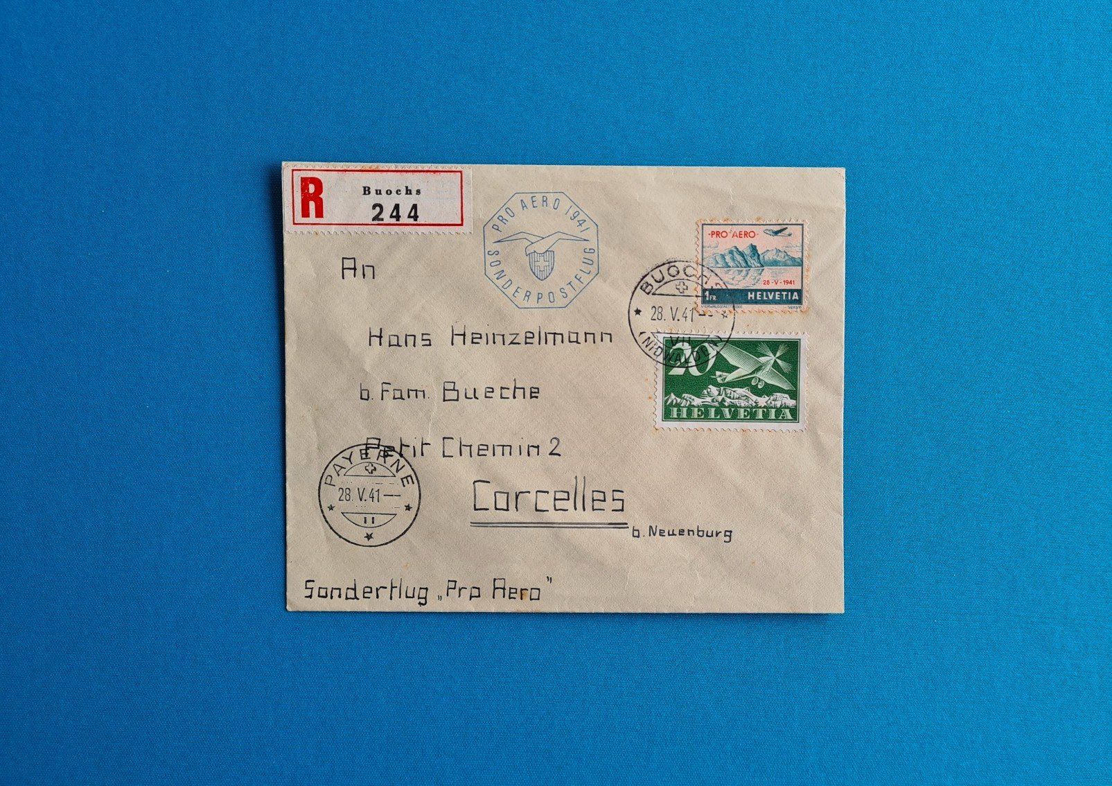 Buste & buste per spedizione: Briefmarken Couvert 1941 – Usato da Saland venduto da V-Tour