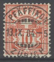Vollstempel Pfäffikon ZH auf 61B