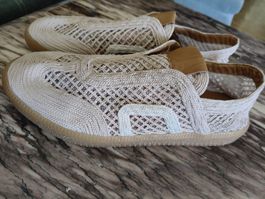 VaLenatina Sneakers Beige Size 40 Knit Mesh Neu