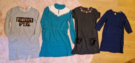 Mädchen Kleider + Jumpsuit Grösse 146/152 Kleiderpaket