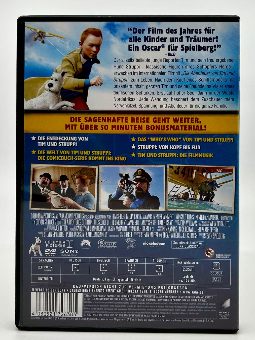 Tutti i DVDs: Tim und Struppi: Das Geheimnis der Einhorn DVD – Usato da Pfeffingen venduto da guvalia 1