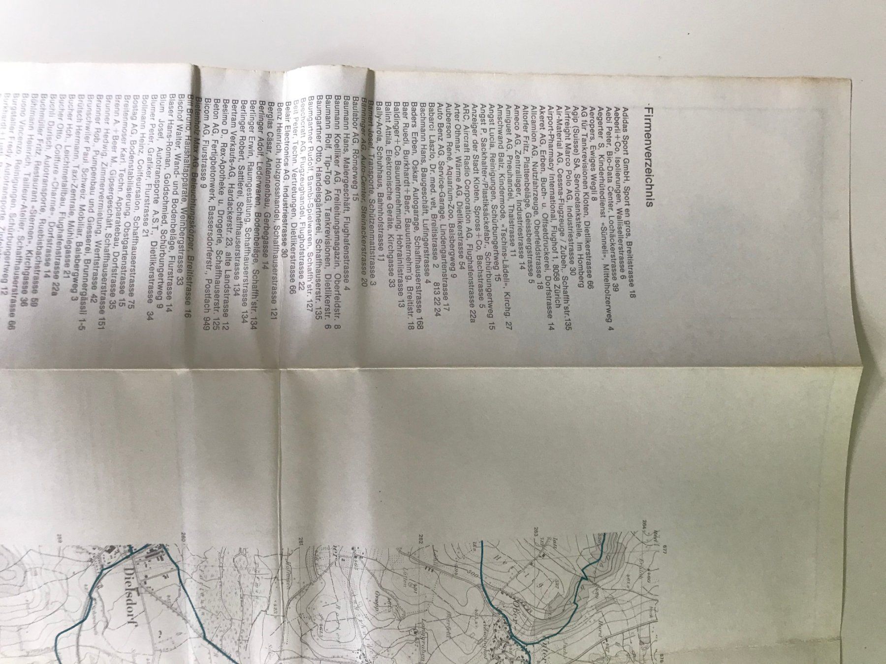 Cartine & Atlanti: Stadtplan Kloten, Flughafen, 1972 – Usato da Biberist venduto da longimanus3 7
