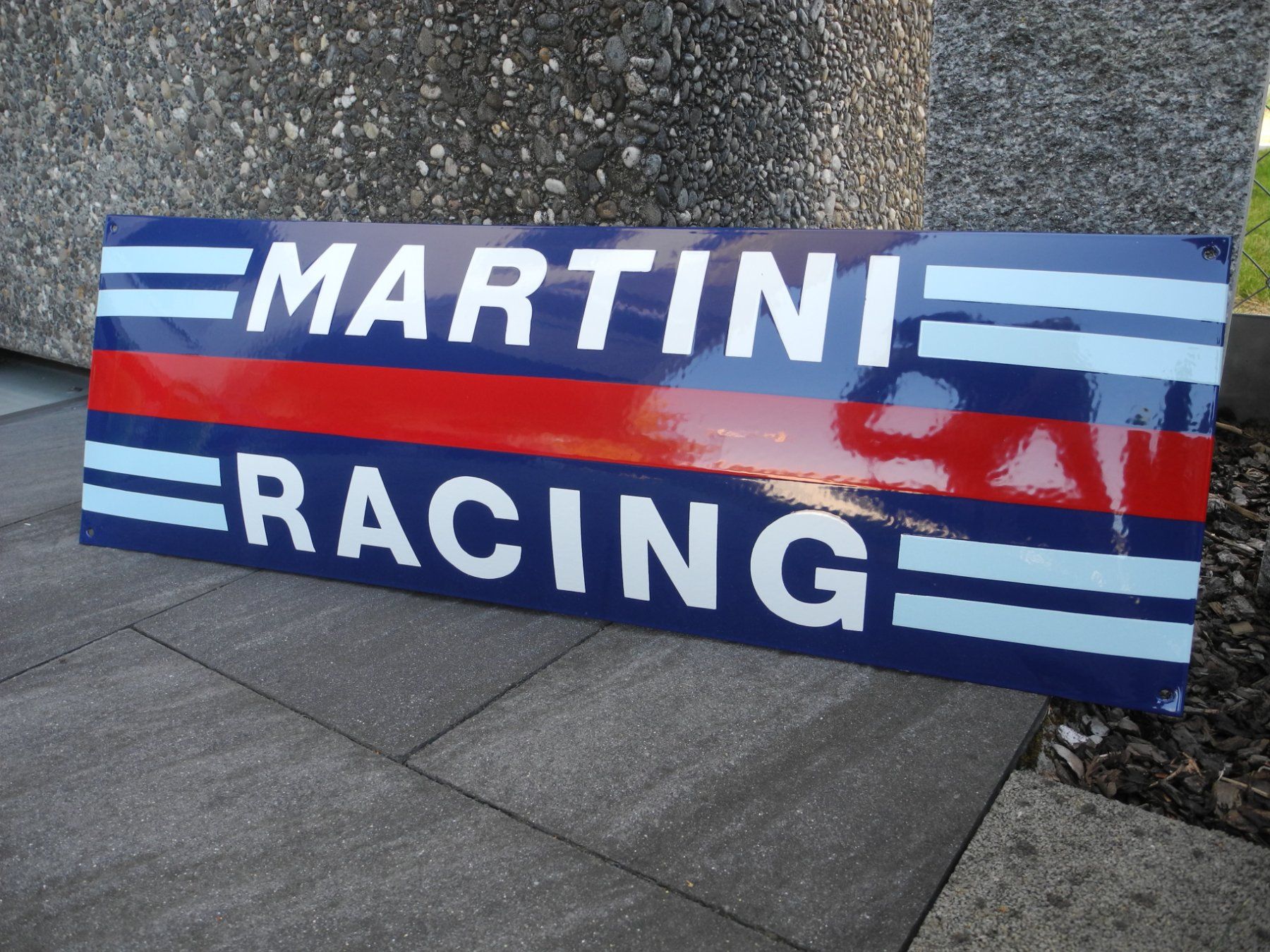 Martini Insegne: XXL MARTINI RACING EMAILSCHILD – Nuovo (secondo la descrizione) da Reinach AG venduto da Huckleberrysix 2