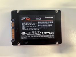 Samsung SSD 860 EVO 500GB 2.5 Zoll SATA gebraucht gut