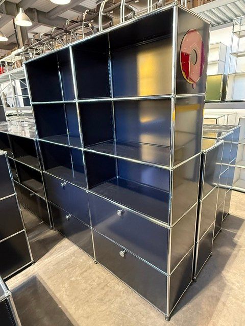 USM Regale: USM Haller Regal, schwarz, gebraucht – Gebraucht aus Lenzburg von Buerokonz 2