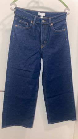 H&M Damen Jeans Culotte Gr. 36 Dunkelblau - Top Zustand!