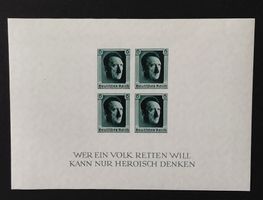 Deutsches Reich 1937** Block Nr. 8**