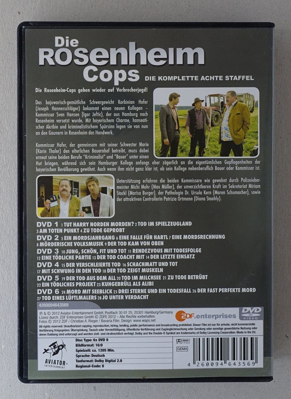 Tutti i DVDs: Die Rosenheim Cops - Staffel 8 (6 DVDs) – Usato da Sessa venduto da fraenklishop 1