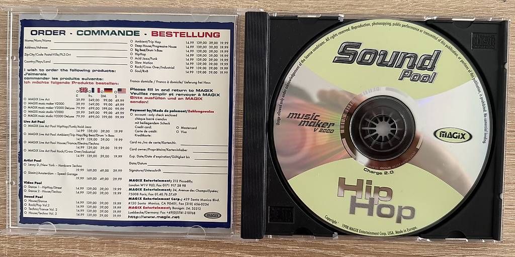 CD: Magix - Soundpool - HipHop Vol. 1 – Usato da Zofingen venduto da Kolega01 1