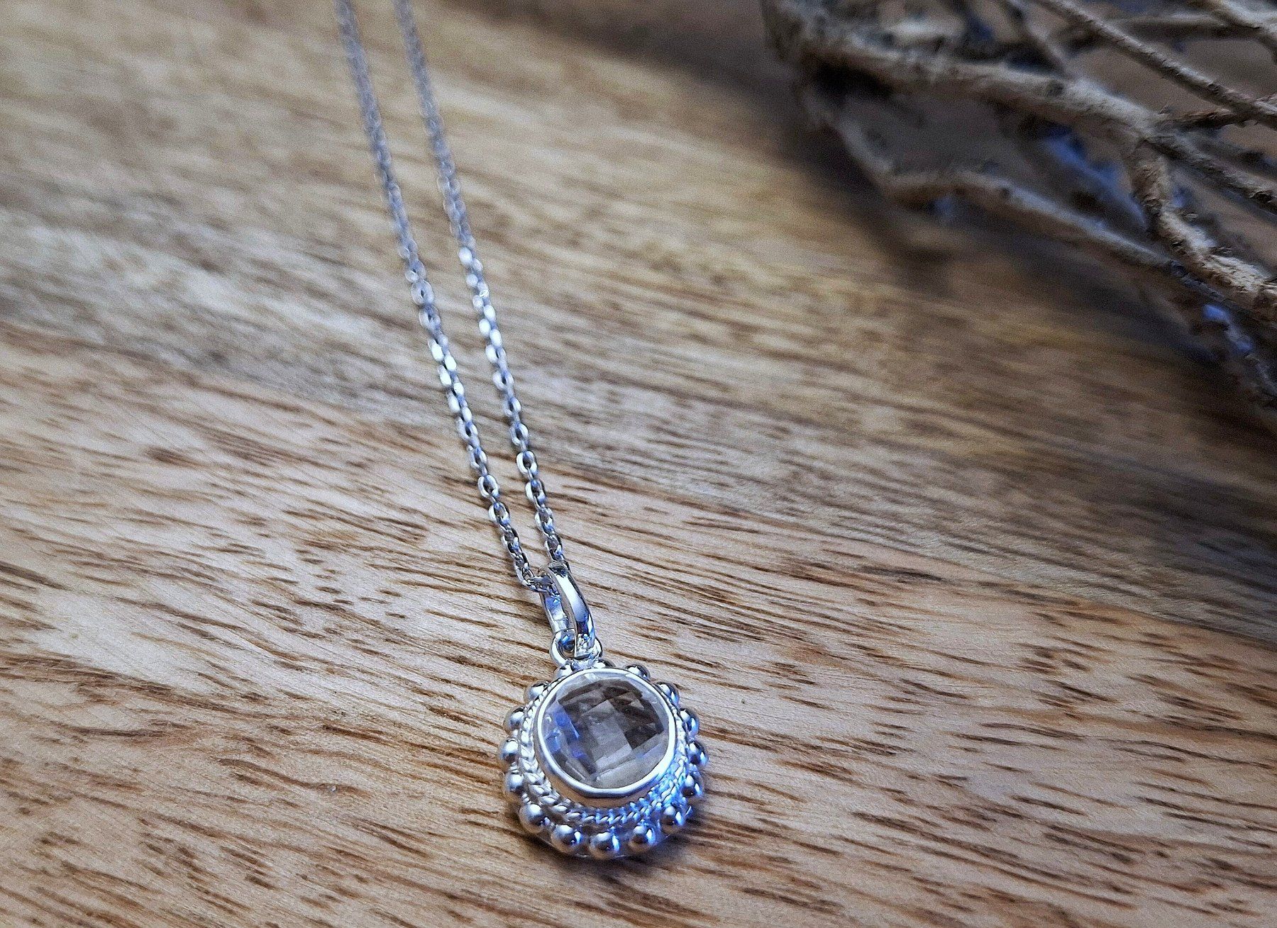 Catenine: KRISTALL - Silberkette - kristallfarben – Nuovo e nell'imballaggio originale da Mühlethal venduto da nicita-modeschmuck