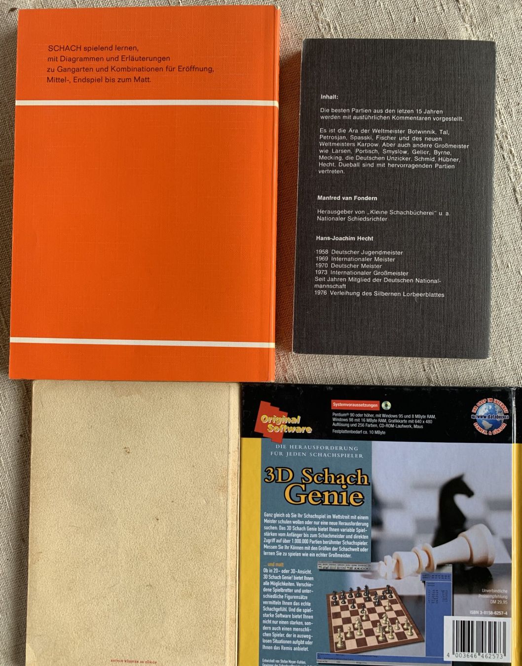 Libri: 4 Bücher zum Thema Schach – Usato da Ebnat-Kappel venduto da pourlemerite 1