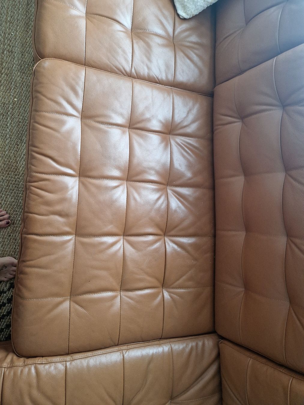 Divani: Sofa / Couch, cognacbraun, sehr gut erhalten! – Usato da Staufen venduto da piuma79 3