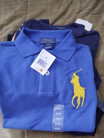 Ralph Lauren. Jungs T-Shirts, dunkel blaue, 2 Stück.Neuwer