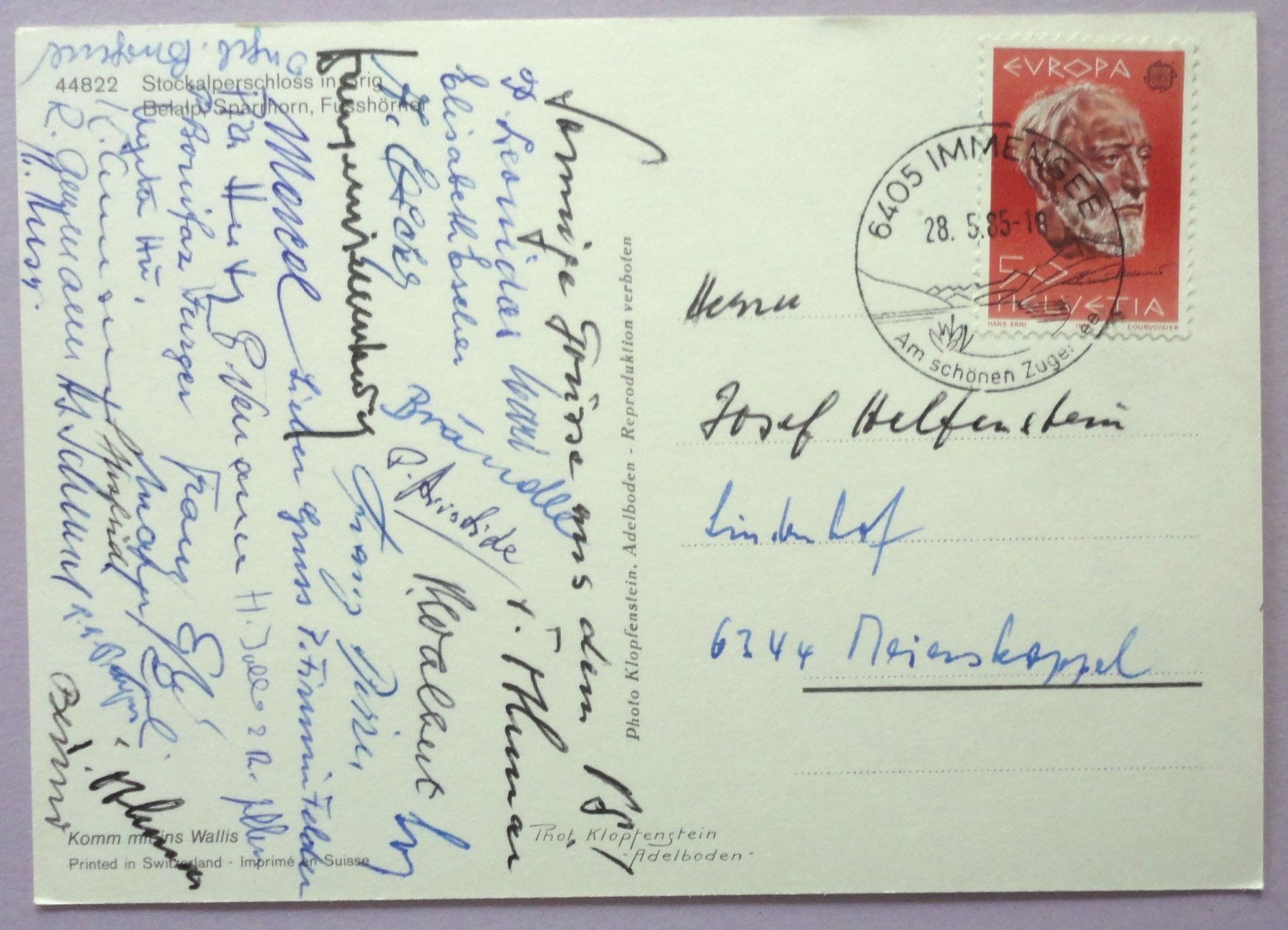 Cartoline postali: Stockalperschloss in Brig – Usato da Fétigny venduto da Billy2miny 1