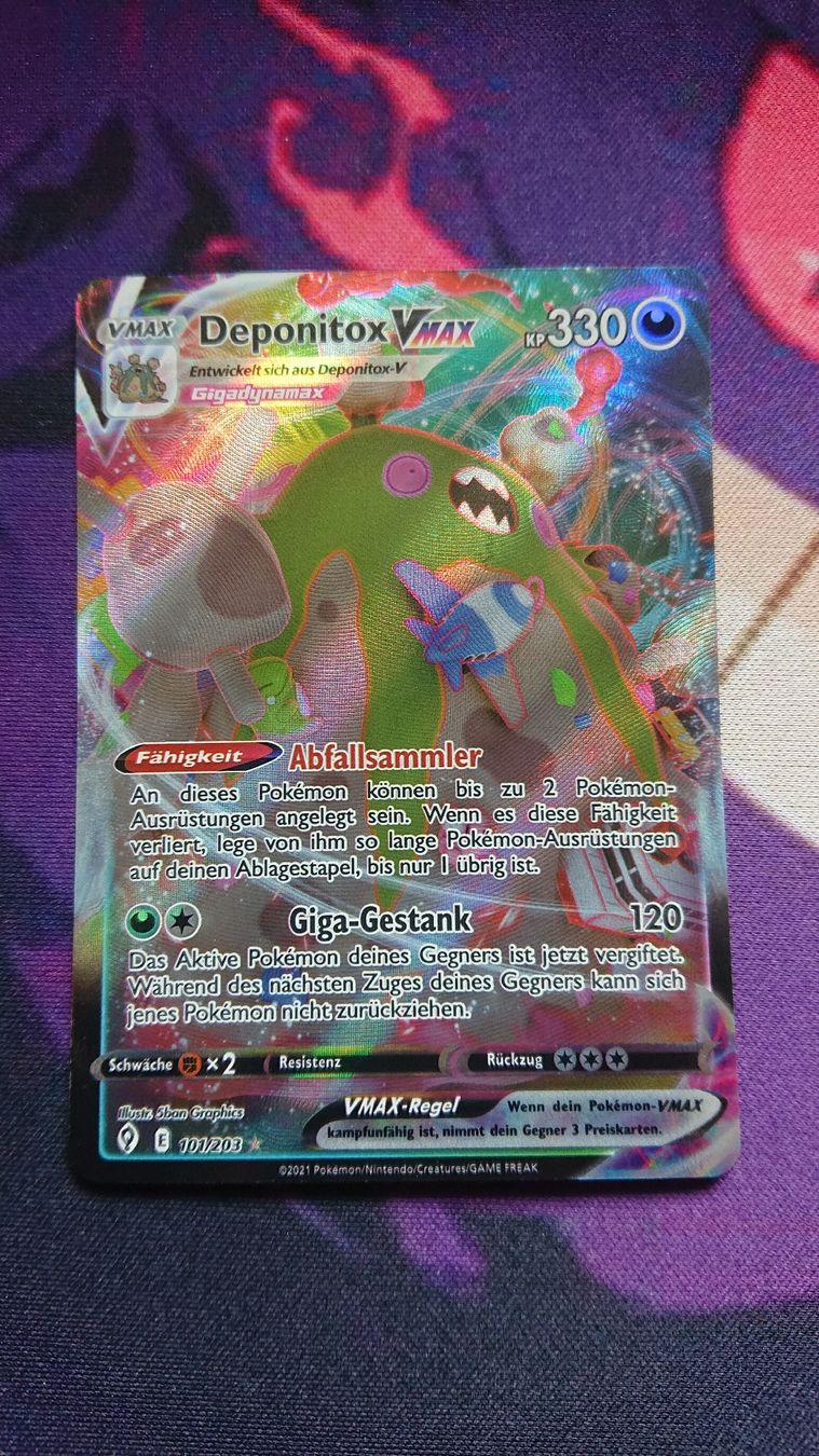 Pokémon Carte collezionabili: Deponitox VMAX EVS 101 Deutsch – Nuovo (secondo la descrizione) da Chur venduto da FreakofRarity