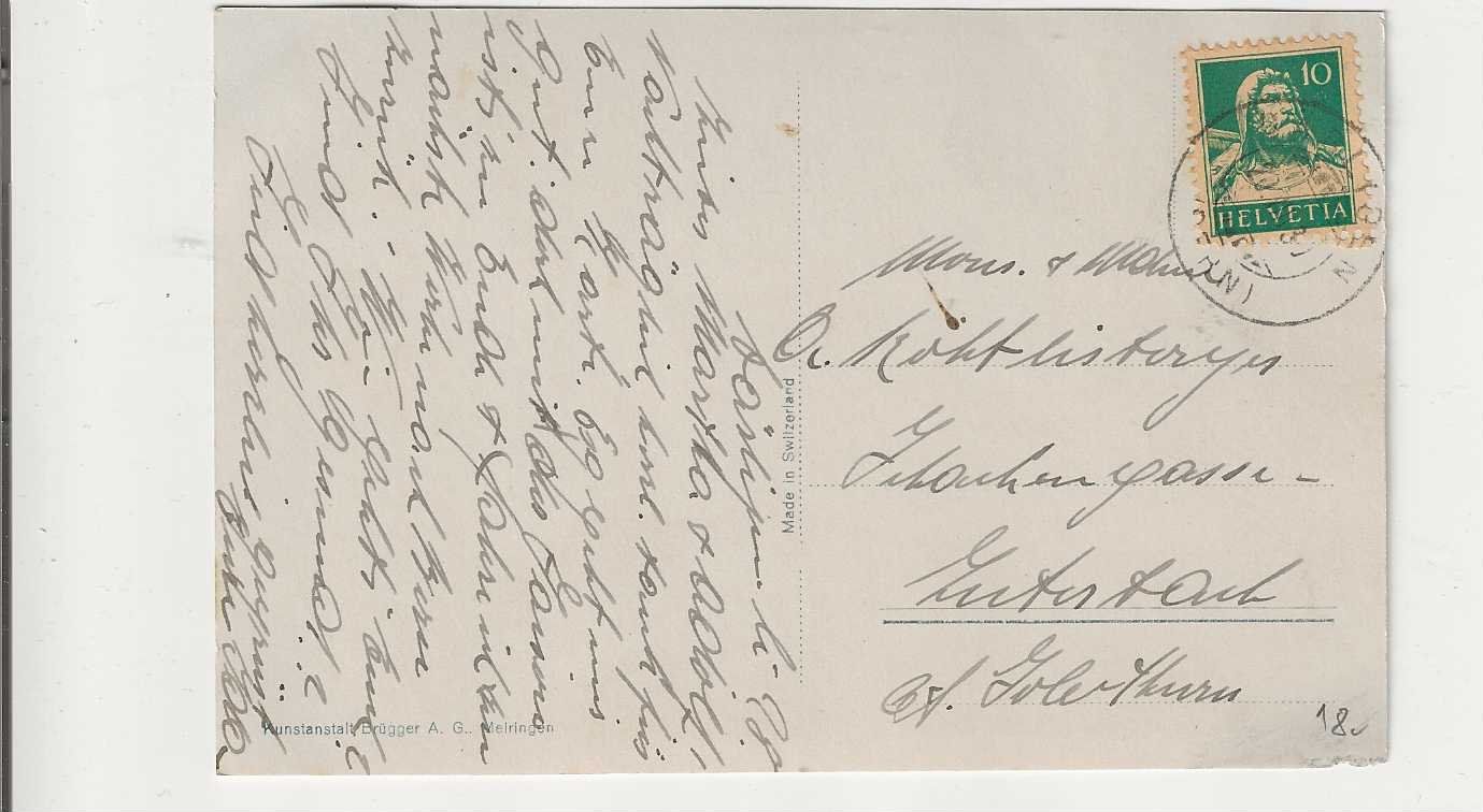 Cartoline postali: Därligen, 1920-30-er Jahre – Usato da Spiez venduto da Niesen20 1