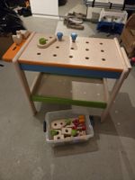 Werkbank mit Werkzeugset Holz Kinder gebrauchter Zustand