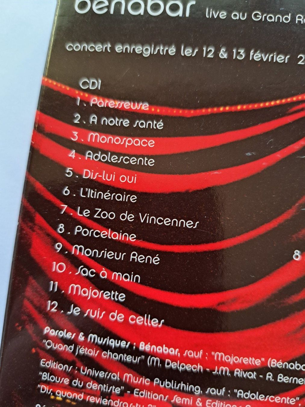 CD: Cd Bénabar - Live au grand Rex – Usato da Pully venduto da bro_n52j 2