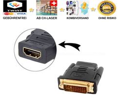 DVI/HDMI Adapter 24+5 1080p DVI-I Stecker auf HDMI Buchse