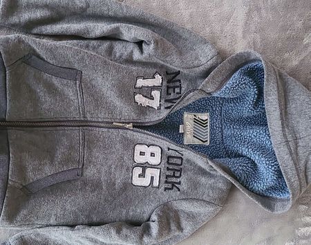 Veste zippée chaude doublée polaire, taille 134/14