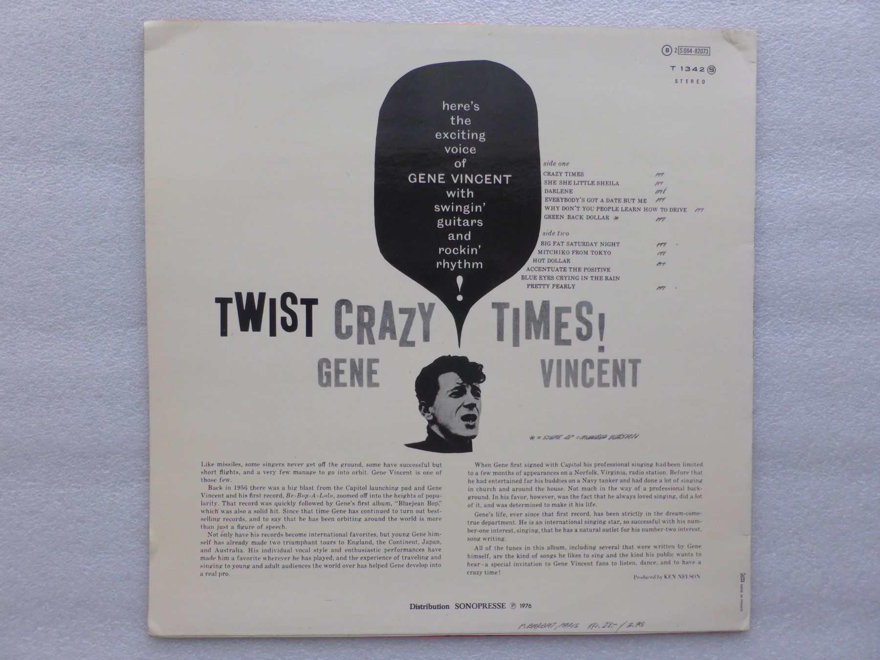 Dischi in vinile: VINYL  LP  GENE VINCENT – Usato da Küssnacht am Rigi venduto da Sunnestrahl 3
