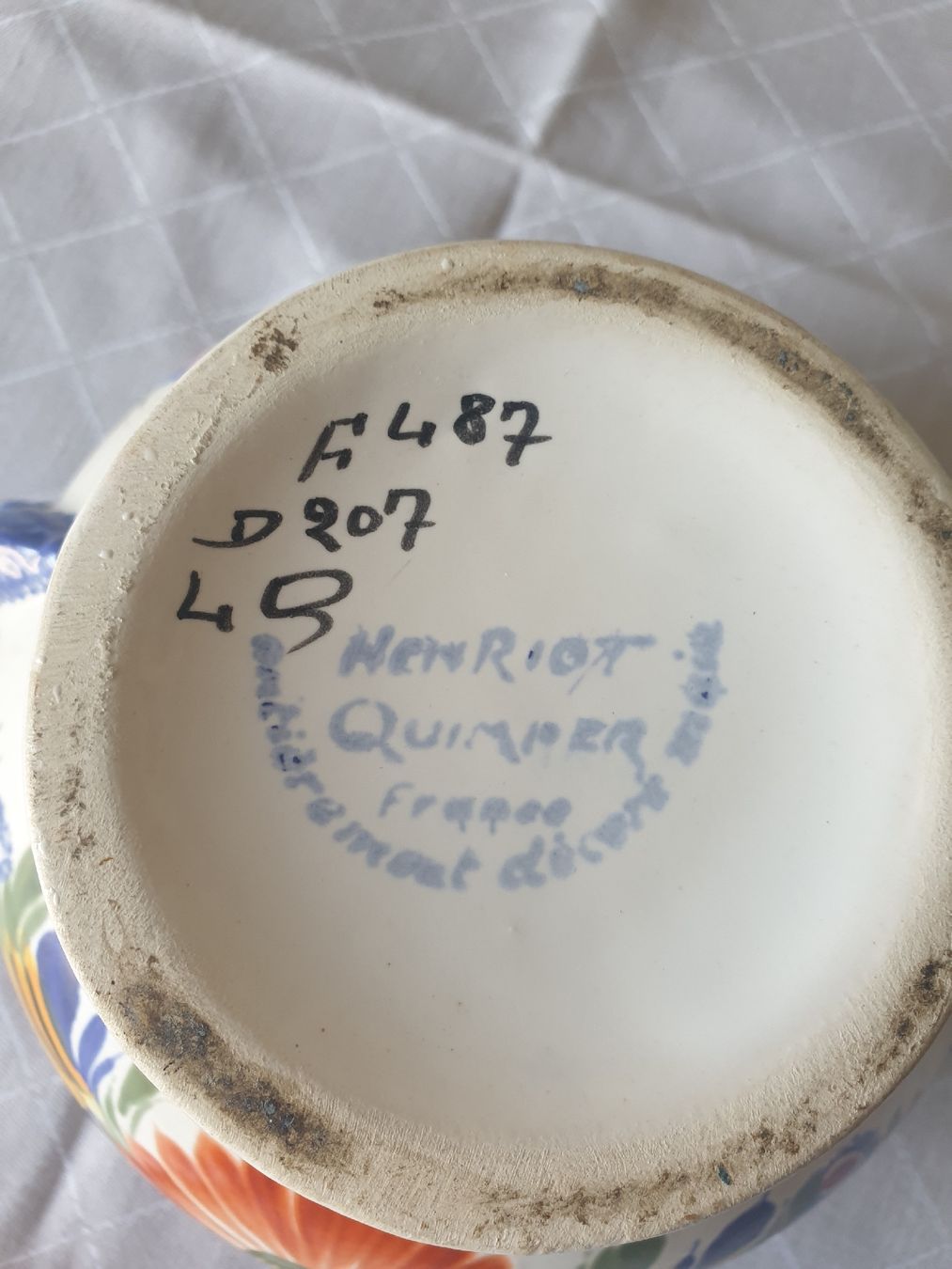 Servierplatten: Quimper Henriot petite soupière – Gebraucht aus Vauderens von sylvieswiss 3