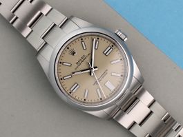 Rolex Oysterperpetual 41mm beige | NEU 2026 New Card