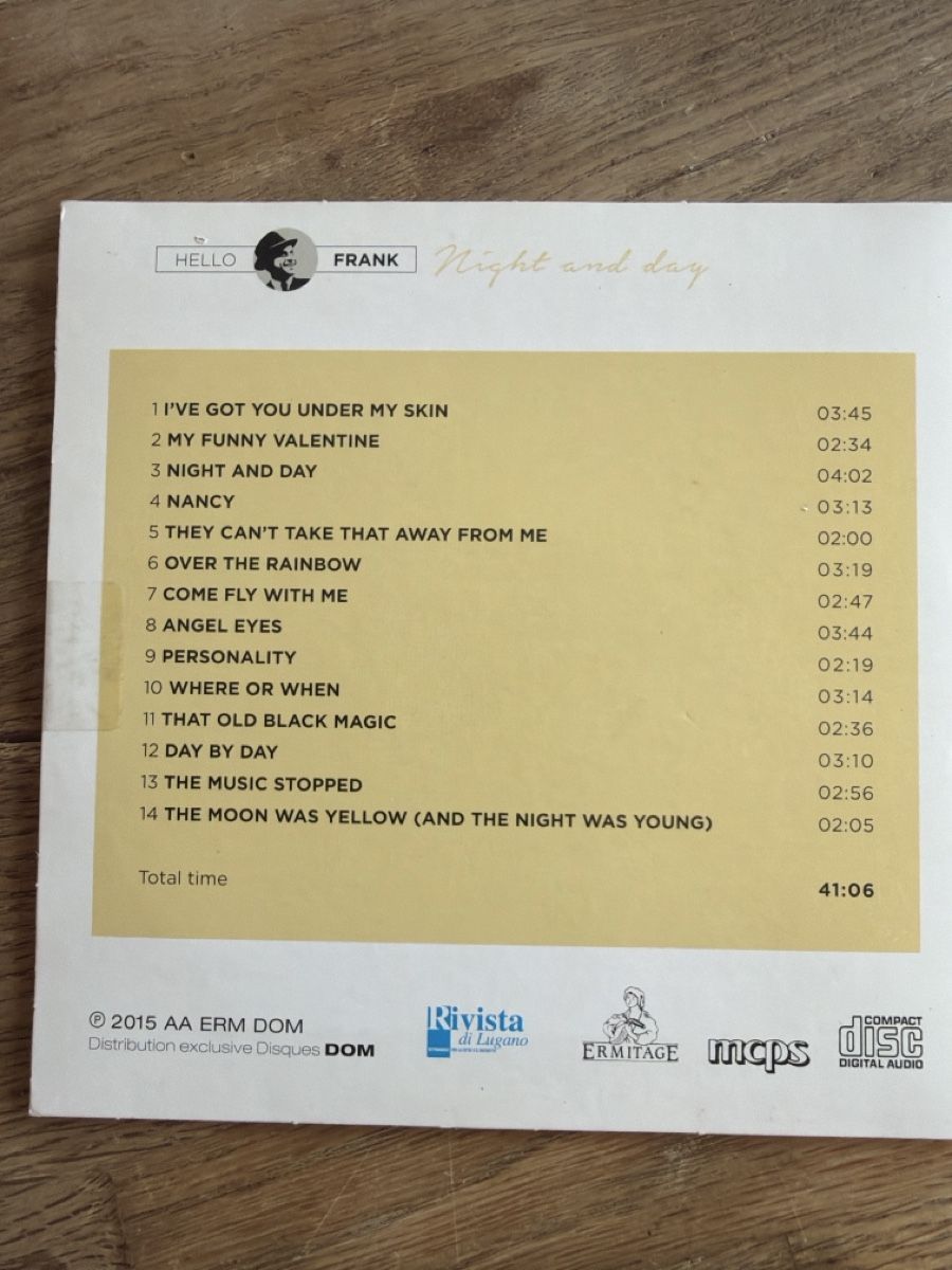 CD: Frank Sinatra Night and Day CD Anniversary Collection – Nuovo (secondo la descrizione) da Lugano venduto da bad_2t9b 1