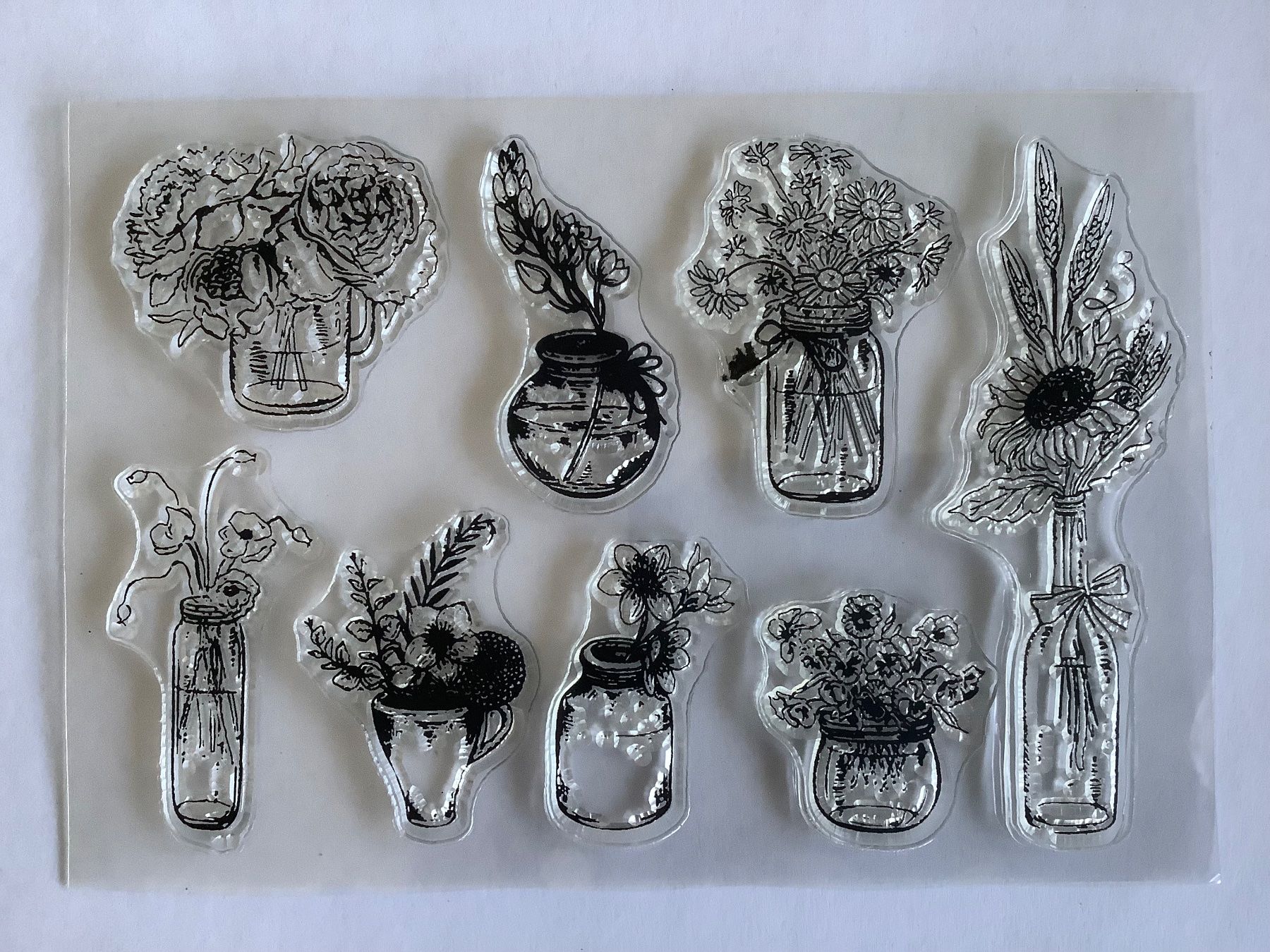 Stempel: Clear Stamp Blumen fleurs Silikon Stempel Silikonstempel – Neu (gemäss Beschreibung) aus Meyrin von laservette99