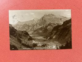 Alte Ansichtskarte Kandersteg von der Gemmi aus gesehen